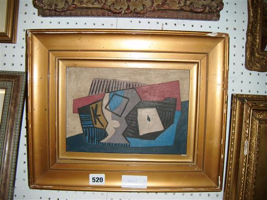 Abstract oil on canvas